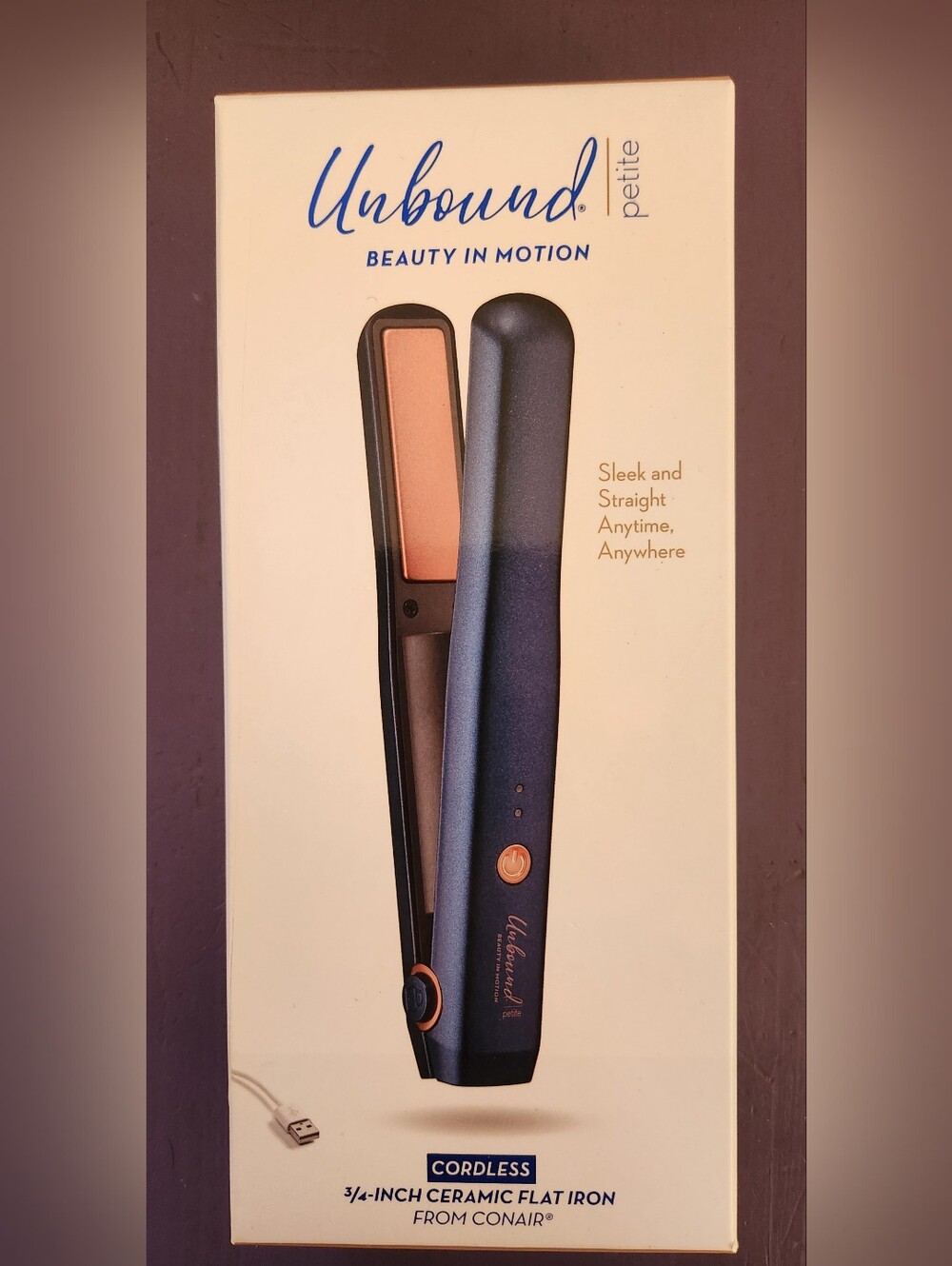 Conair Unbound Petite Cordless 3/4-Inch Ceramic Flat Iron